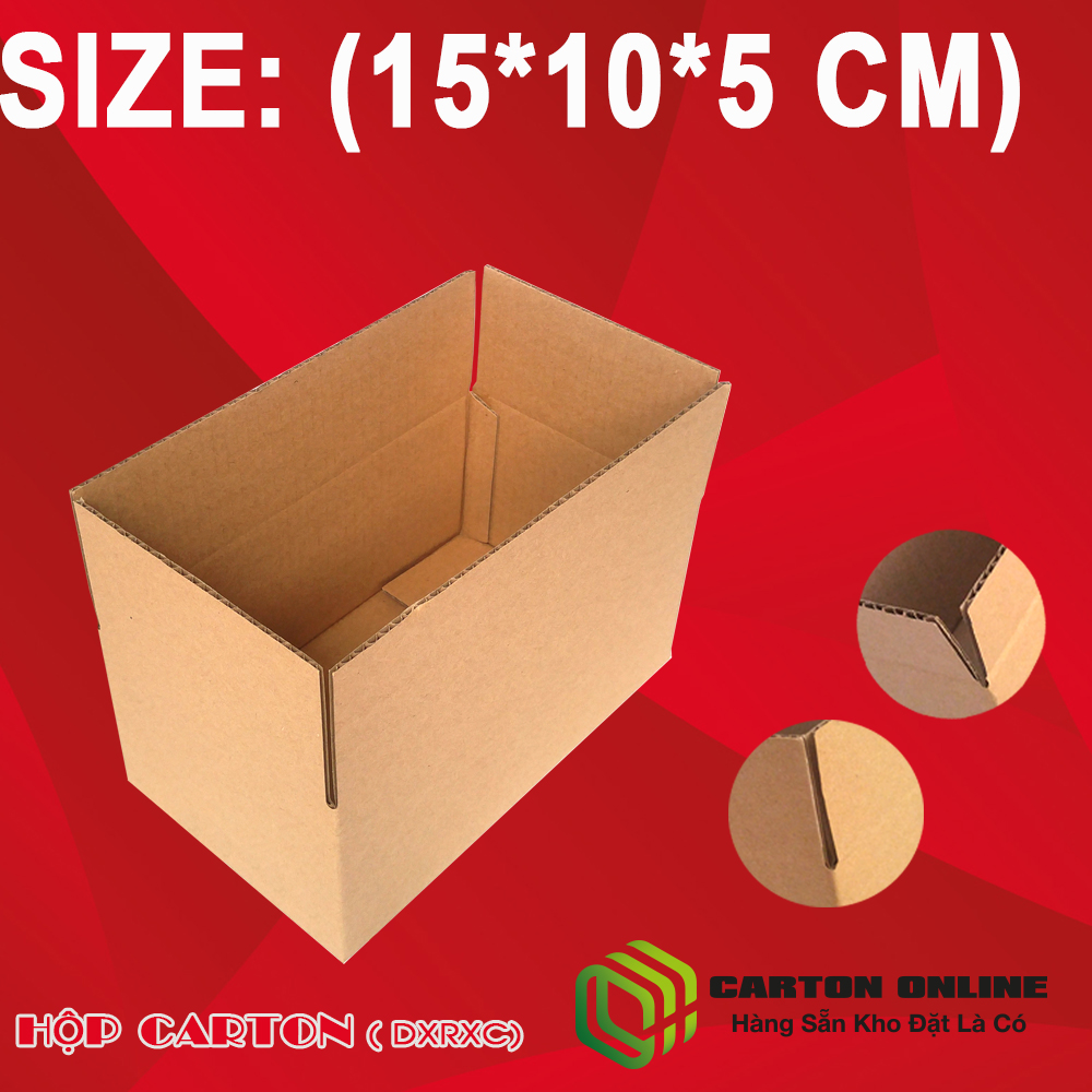 Thùng Carton 15x10x5 - Hộp Carton Giá Rẻ