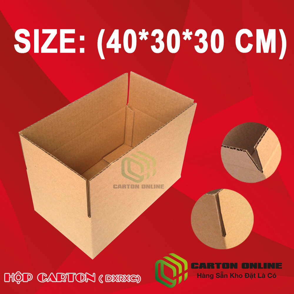 Thùng Carton 40x30x30 - Hộp Carton Giá Rẻ