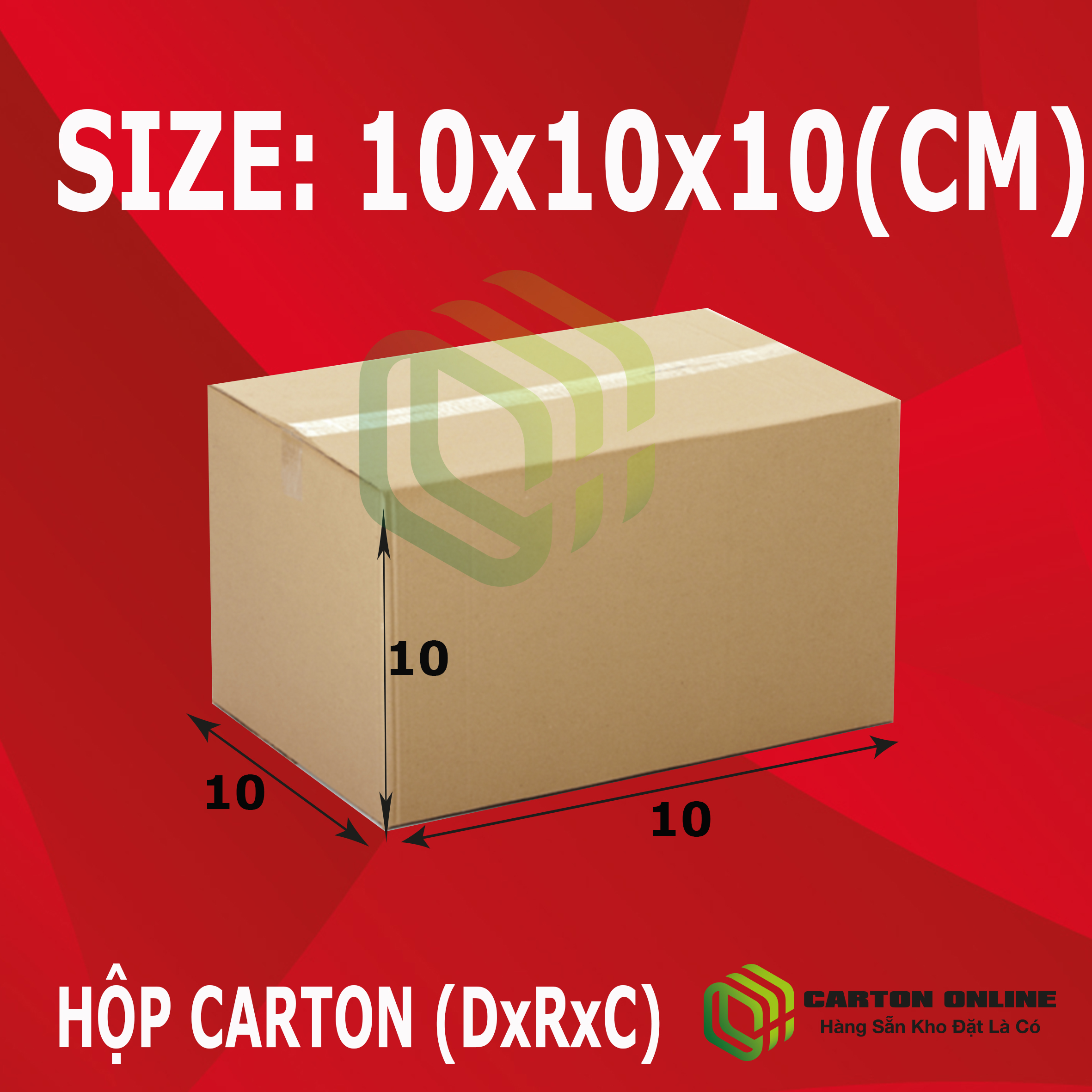 Thùng Carton 10x10x10 - Hộp Carton Giá Rẻ