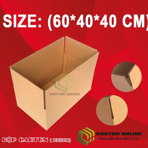 Thùng Carton 60x40x40  - Hộp Carton Giá Rẻ (3 Lớp)