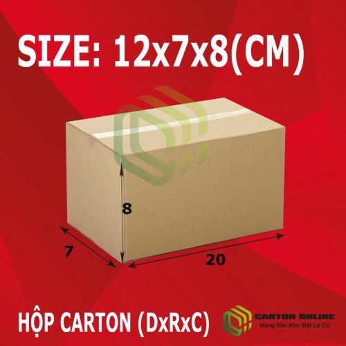 Thùng Carton 12x7x8 - Hộp Carton Giá Rẻ