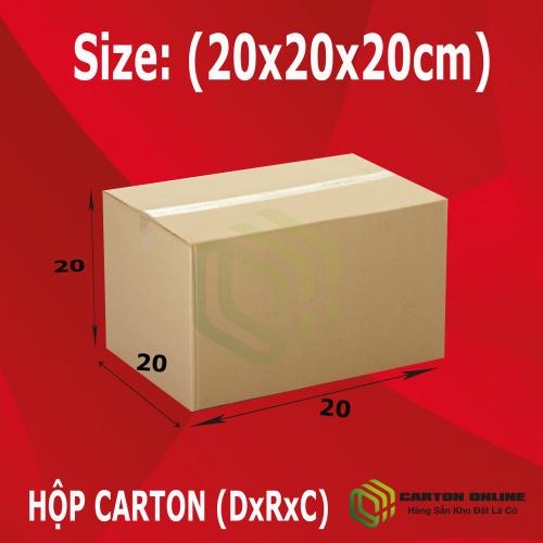 Thùng Carton 20x20x20 - Hộp Carton Giá Rẻ